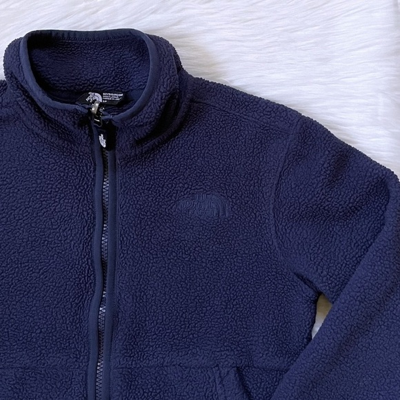 The North Face Boys’ Sherpa Fleece Navy Jacket - Picture 3 of 12
